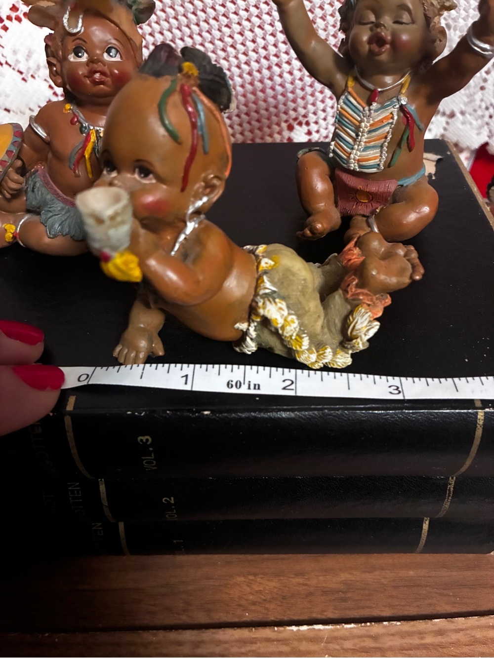 Vintage All God’s Children Tribal Baby Figurine Set of 3 Native American - Picture 12 of 15